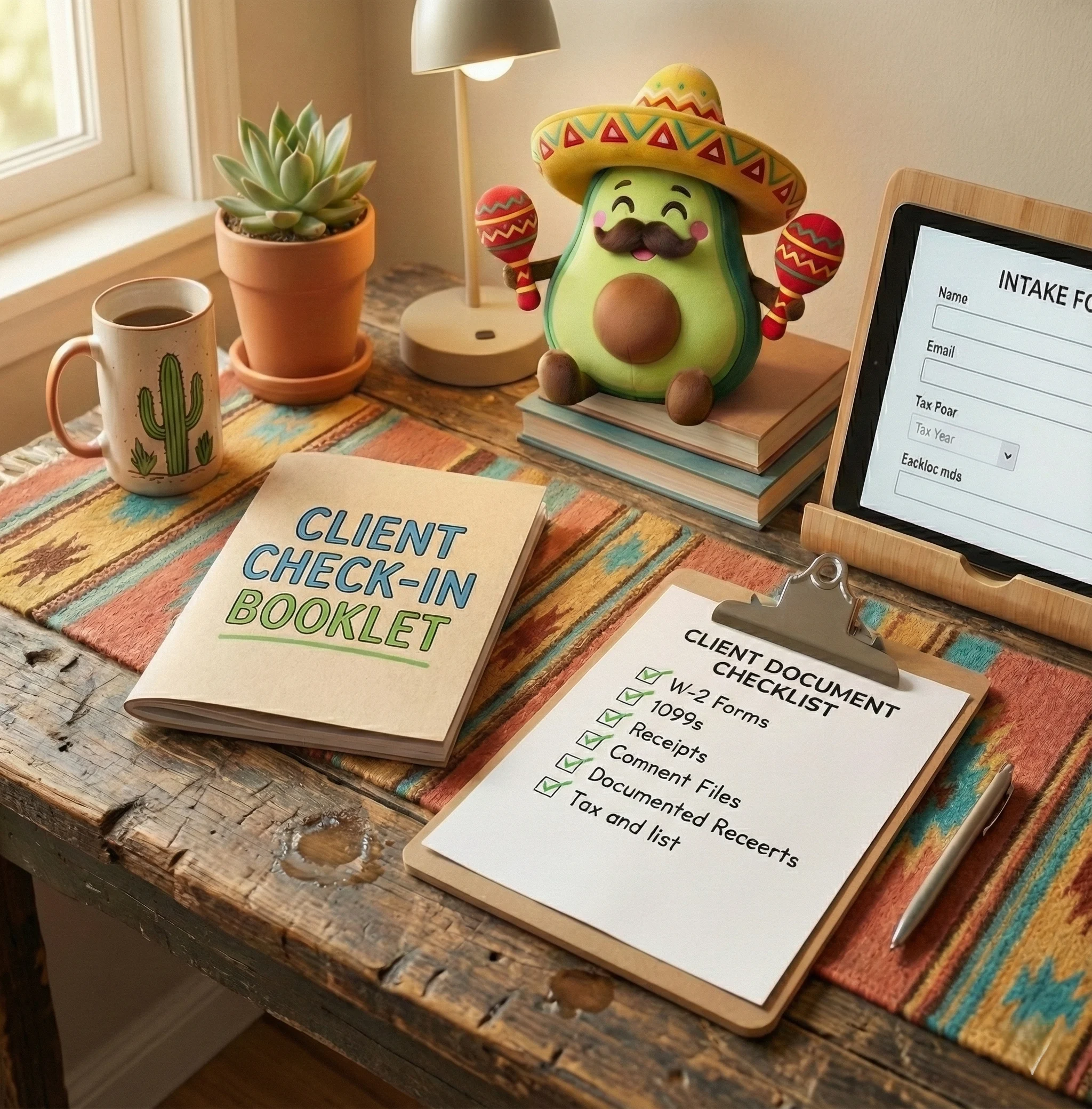 Preview of the Client Organizer fillable PDF