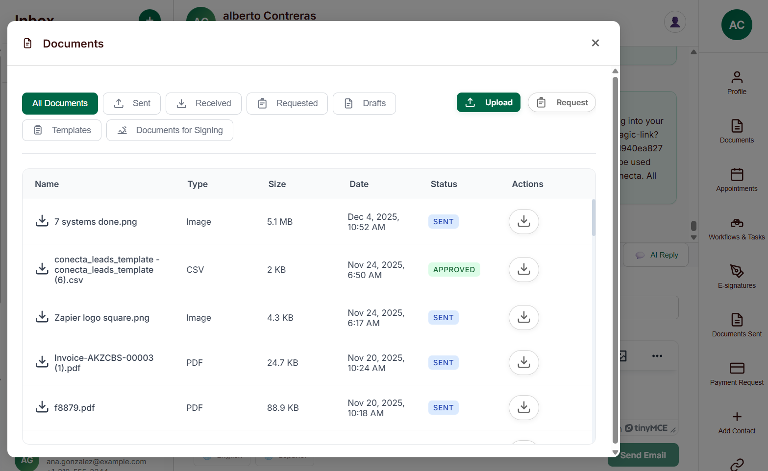 Client Portal feature